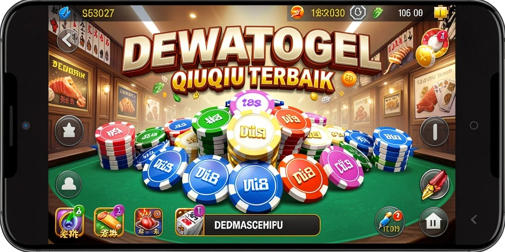 Tampilan gameplay seru QiuQiu di DEWATOGEL.