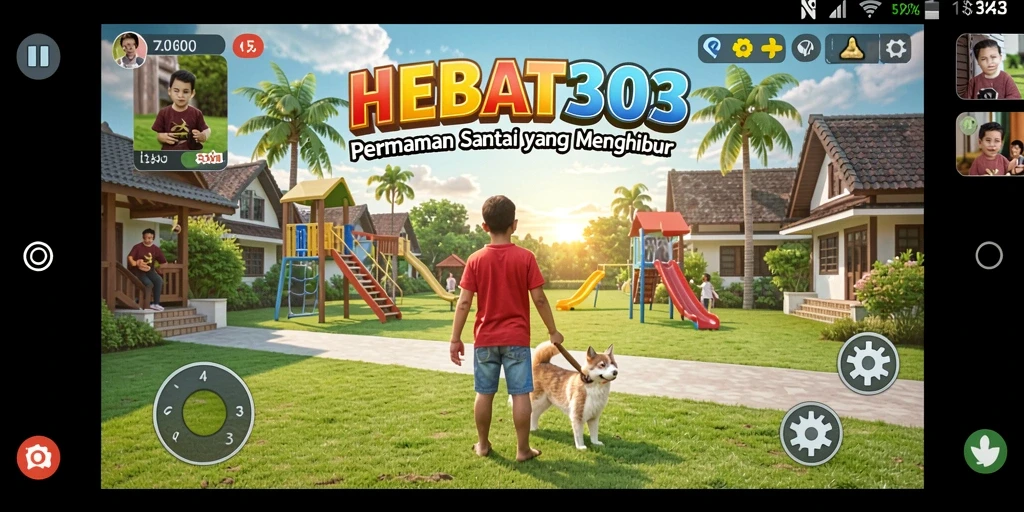 Tampilan gameplay santai dan menyenangkan di HEBAT303.