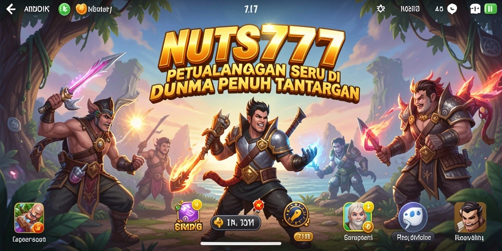 Tampilan gameplay NUTS777 yang menakjubkan dan penuh aksi.