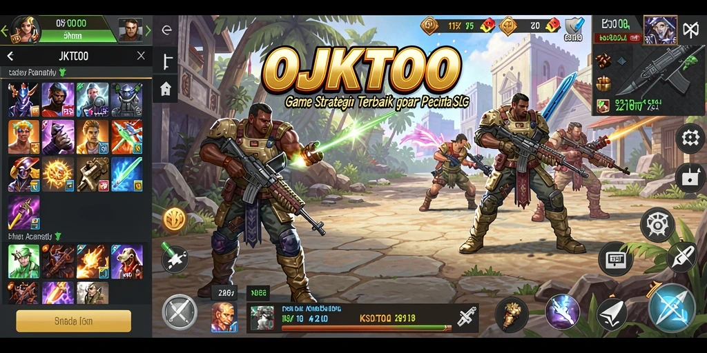 Screenshot OJKTOTO menampilkan aksi strategis dalam pertempuran.