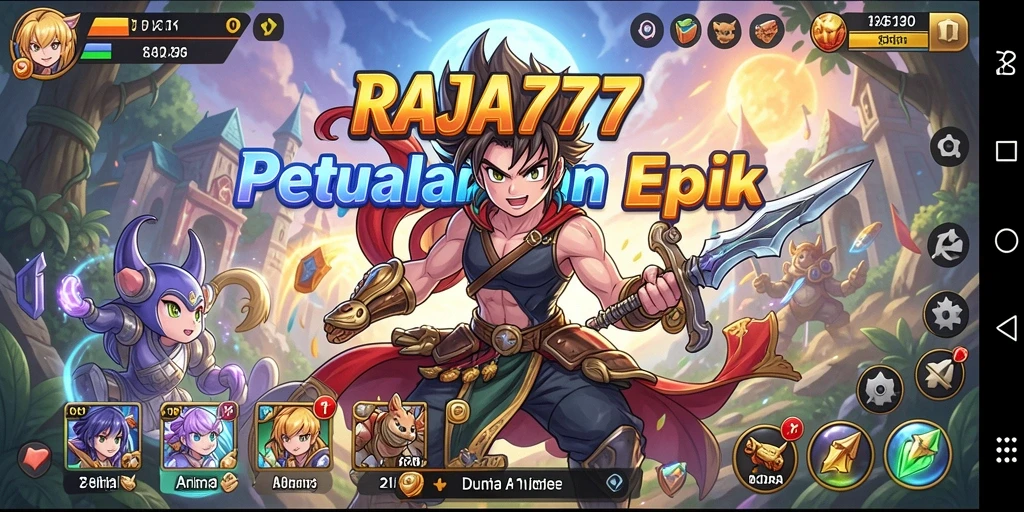 Tampilkan aksi seru dalam gameplay Anime RAJA777.