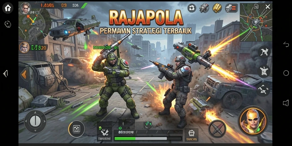 Tampilan gameplay RAJAPOLA yang menegangkan dan strategis.